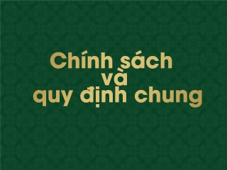 THÔNG TIN VÀ ĐIỀU KIỆN GIAO DỊCH CHUNG